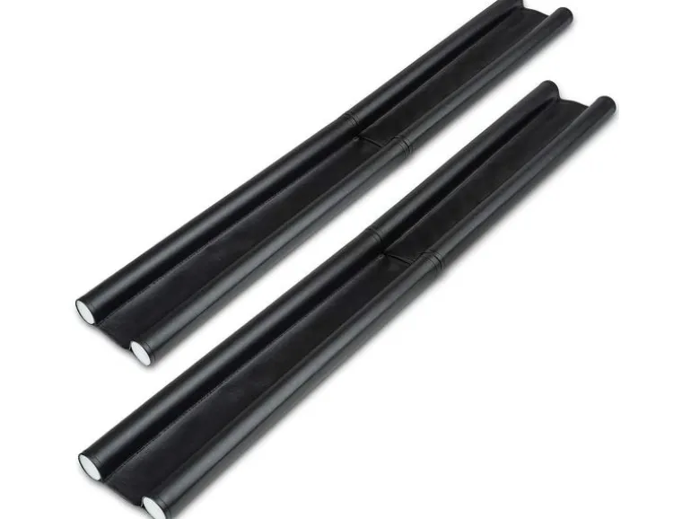 Luana Rose Zugluftstopper, Schwarz, 2er-Set