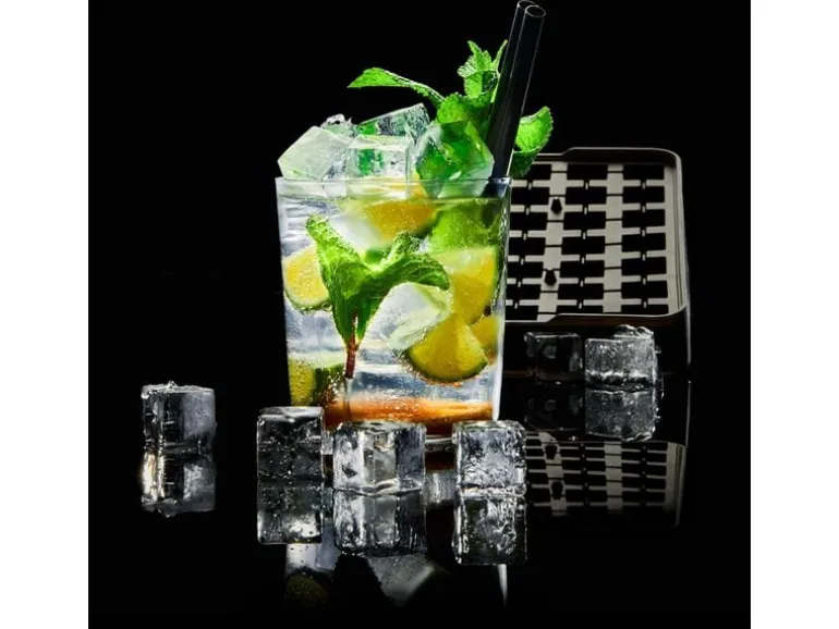 Lurch Eiswürfelform Würfel Schwarz / Transparent, 2 x 2 cm