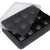 Lurch Eiswürfelform Würfel Schwarz / Transparent, 4 x 4 cm