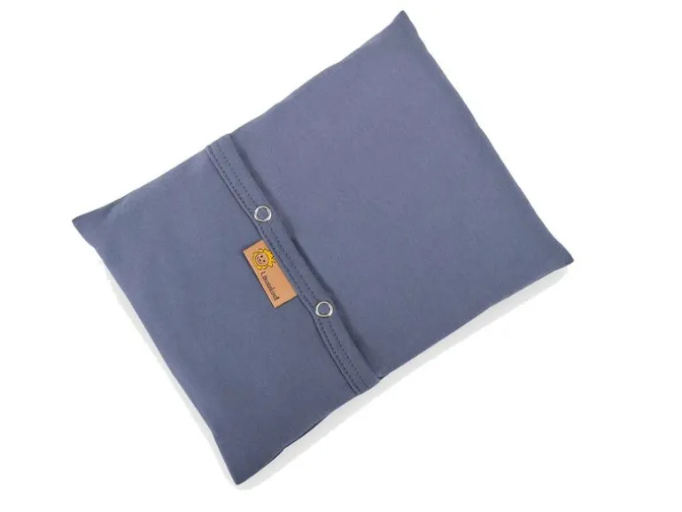 Löwenkind Kissen mit Kräuterpad-Fach, Blau