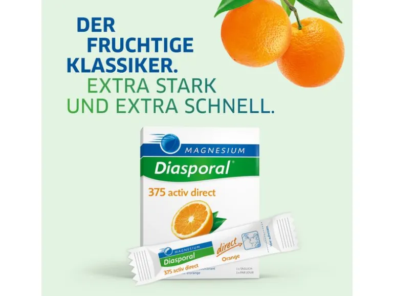 Magnesium Diasporal 375 Activ Direct Orange 60 Sticks