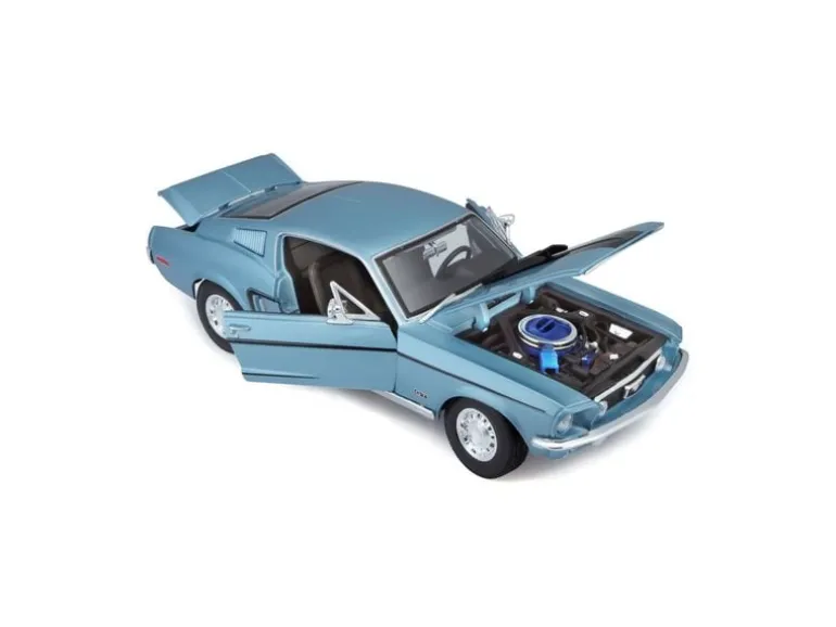 Maisto Ford Mustang GT Cobra 1968 1:18, Blau
