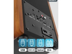 Majority D100 Aktiv Holzgehäuse 100 W Bluetooth 5.3
