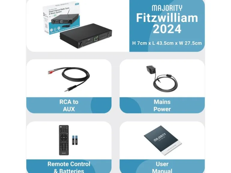 Majority Fitzwilliam 2024 DAB+ FM Bluetooth Spotify Connect