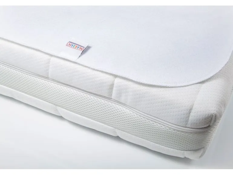 MAKIAN Matratzenschutz Molton, 1-er Pack 60 x 120 cm, Weiss