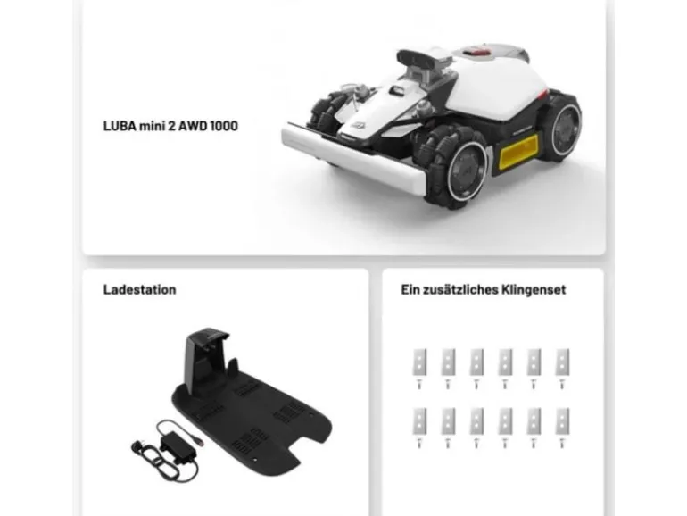 MAMMOTION Mähroboter LUBA mini 2 AWD 1000 m²