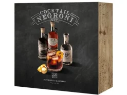 Marzadro Geschenkset Grappa Negroni mit Gläsern und Karaffe