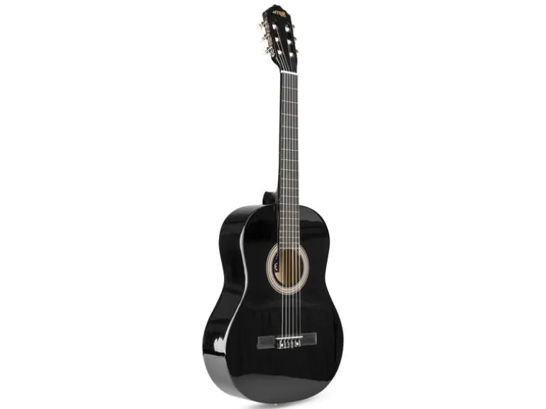 MAX Akustikgitarre SoloArt Set Schwarz