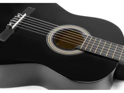 MAX Akustikgitarre SoloArt Set Schwarz