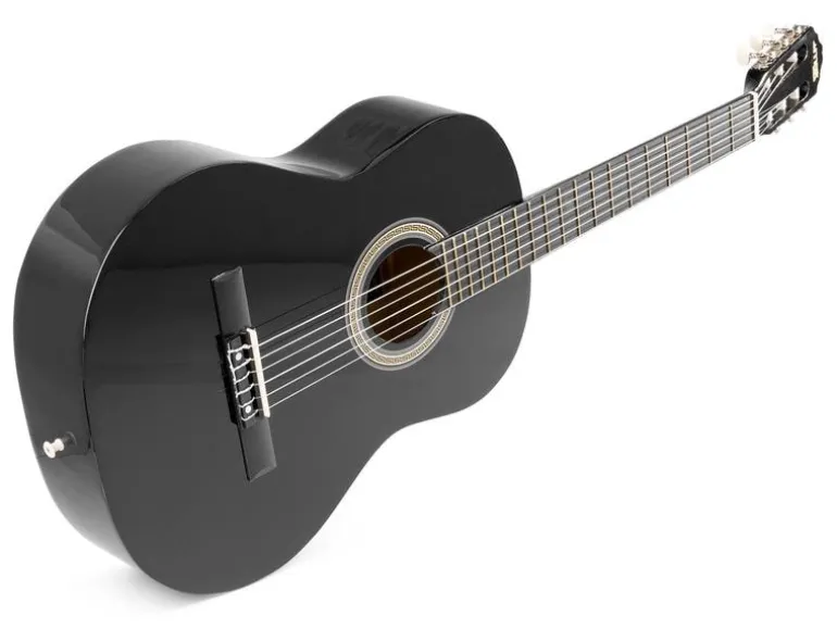 MAX Akustikgitarre SoloArt Set Schwarz