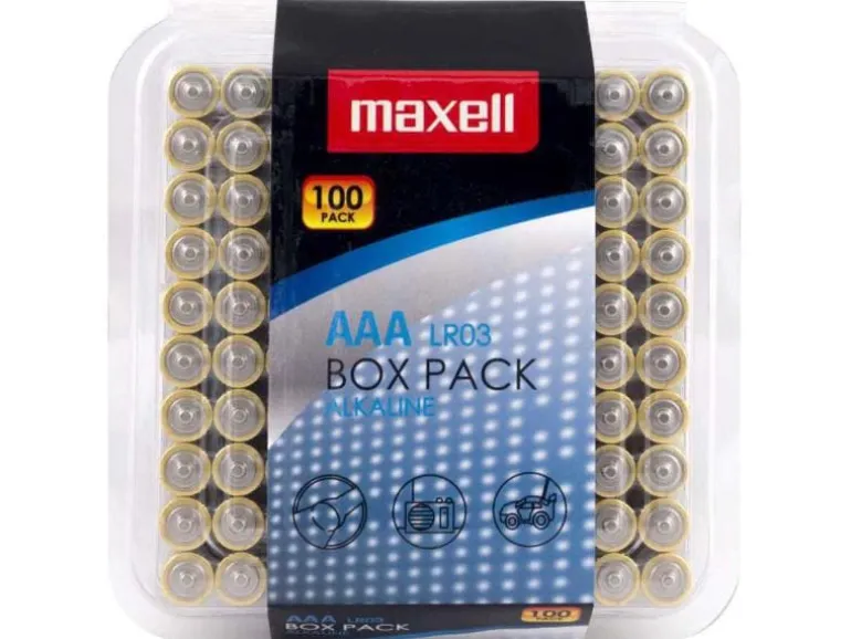 Maxell Batterie Alkaline AAA , 100 Stück