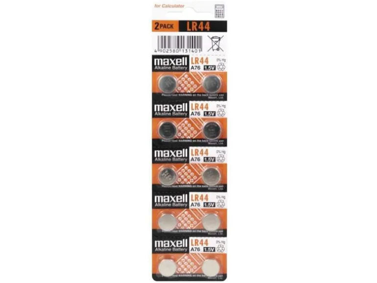 Maxell Knopfzelle LR44 , 10 Stück