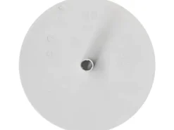 Max Hauri Deckenrosette Rund, Flach, Federbügel, Lichtgrau