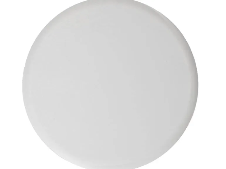 Max Hauri Deckenrosette Rund, Flach, Federbügel, Lichtgrau