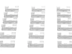 Max Hauri Kabel-Clip Set 8 mm, transparent, 18 Stück