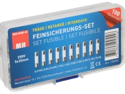 Max Hauri Schmelzsicherung Set 5 x 20 mm Träge, 100 Stück