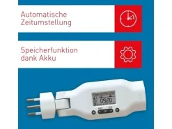 Max Hauri Zeitschaltuhr digital Multifunktion Clip-Clap, Weiss