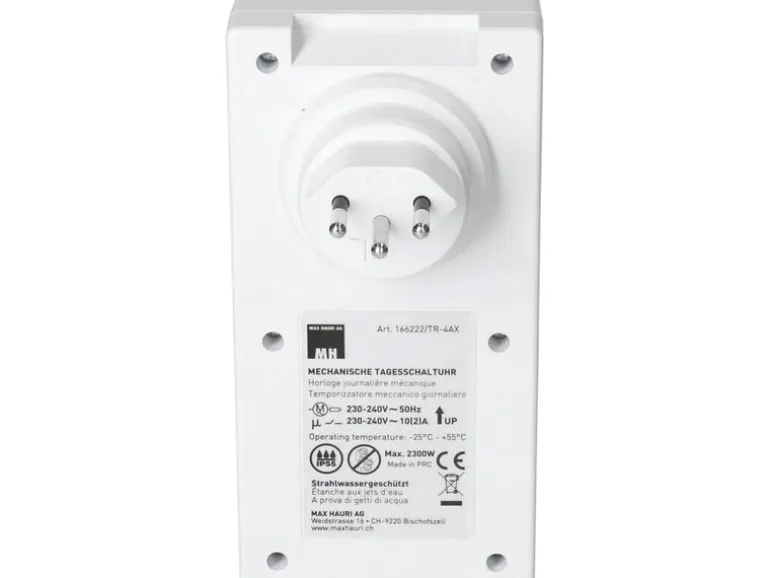 Max Hauri Zeitschaltuhr IP55 24 h Mechanisch