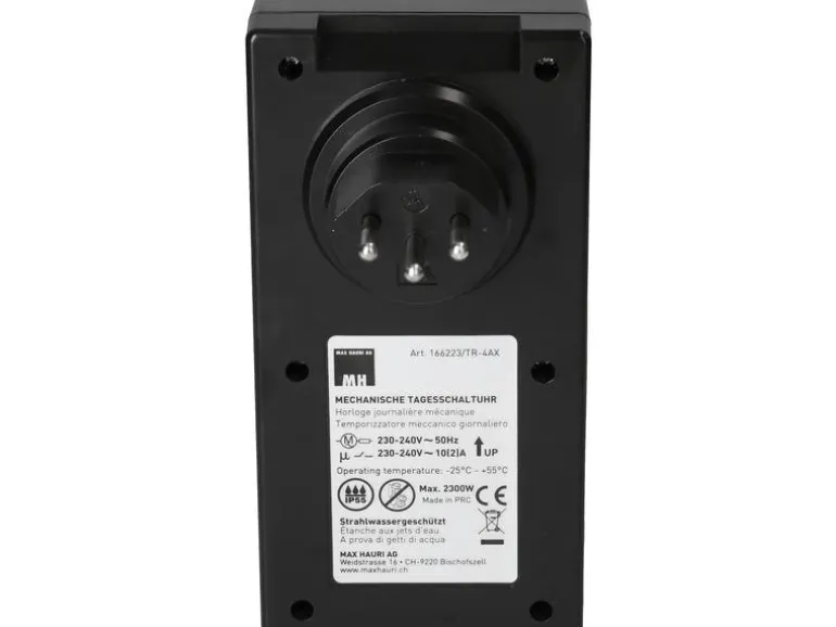 Max Hauri Zeitschaltuhr IP55 24 h Mechanisch
