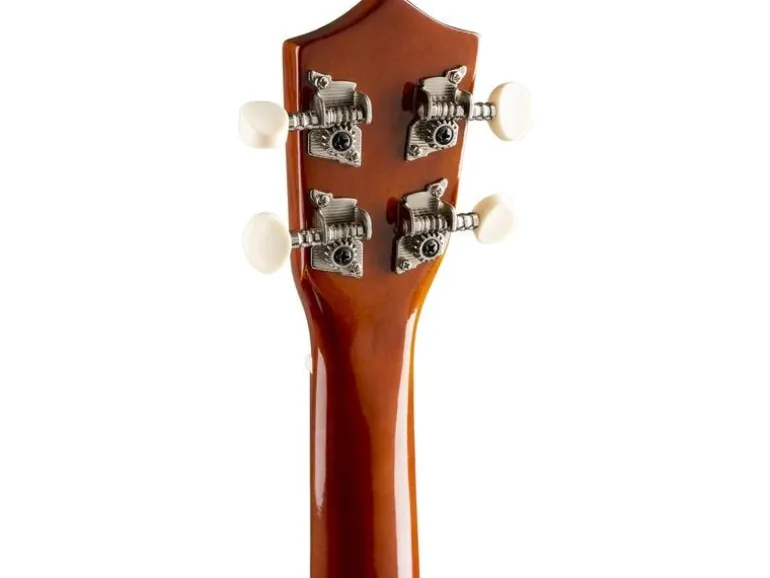 MAX Ukulele UKEY Set Soprano Dunkel Natur 21 Zoll