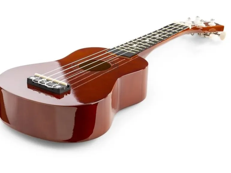 MAX Ukulele UKEY Set Soprano Dunkel Natur 21 Zoll