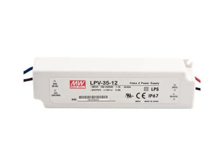 MeanWell LED-Treibernetzgerät 36 W, 12 V
