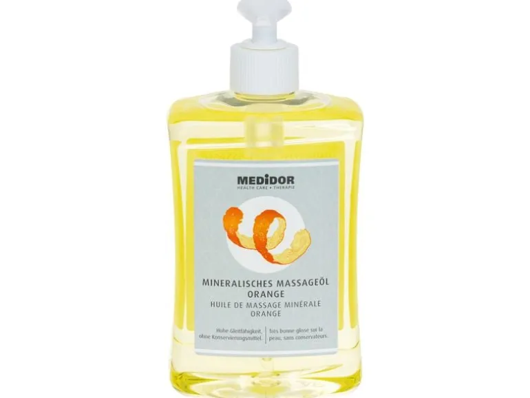 MEDiDOR Massageöl Orange mit Dosierspender 500 ml