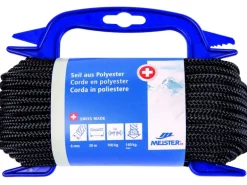 Meister Polyesterseil Ø 6 mm, 20 m, 700 kg, Schwarz