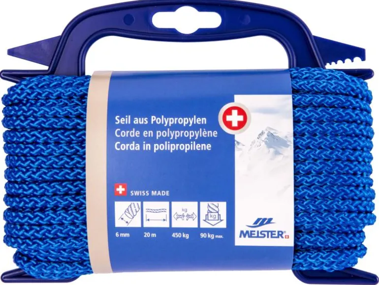 Meister Polypropylenseil Ø 6 mm, 20 m, 450 kg, Blau