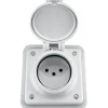 Mica UP Steckdose 1 x T13, IP55 ws