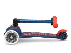 Micro Mobility Kickboard Mini Micro Deluxe Foldable LED Navy Blue