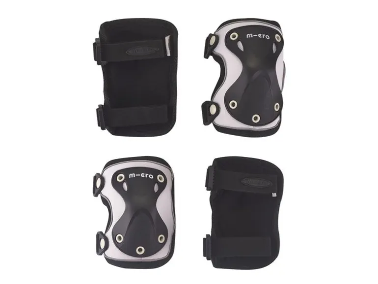 Micro Mobility Micro Knie-/ Ellbogenschoner reflektiv Schwarz S