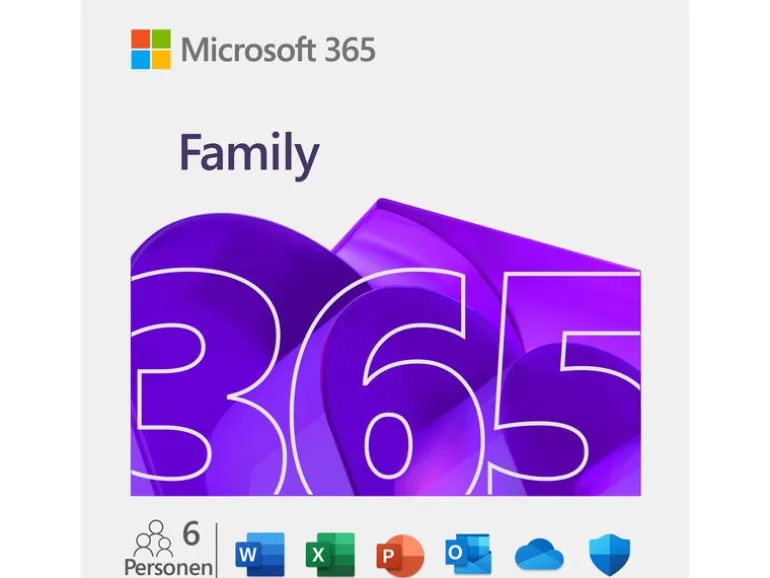 Microsoft 365 Family Box, 6 User, Französisch