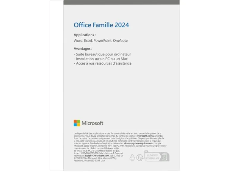 Microsoft Office Home 2024 Vollversion, Französisch