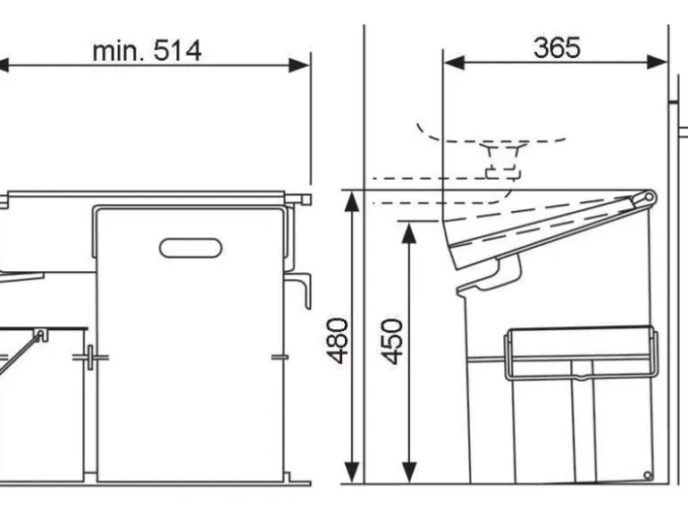 Müllex Abfalleimer COMPO 35/5