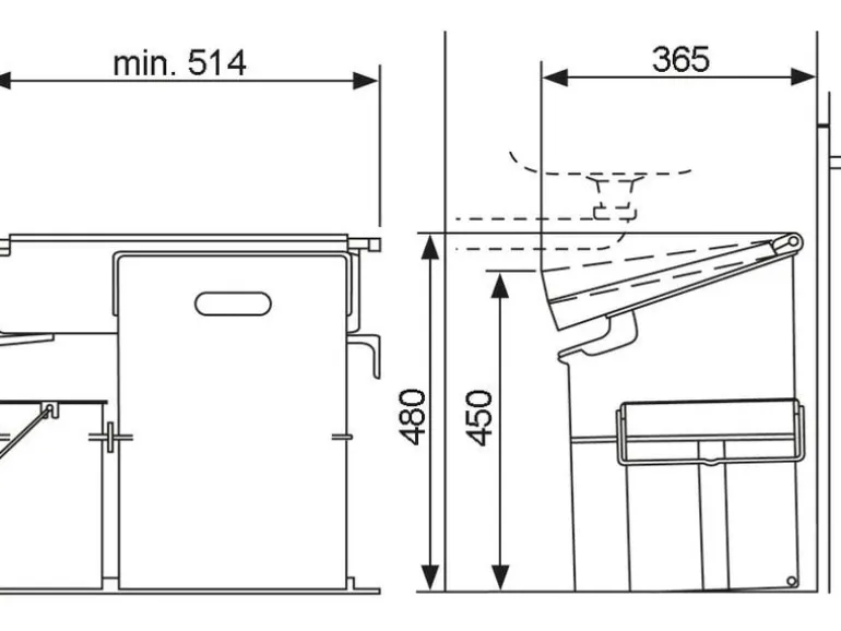 Müllex Abfalleimer COMPO 35/5
