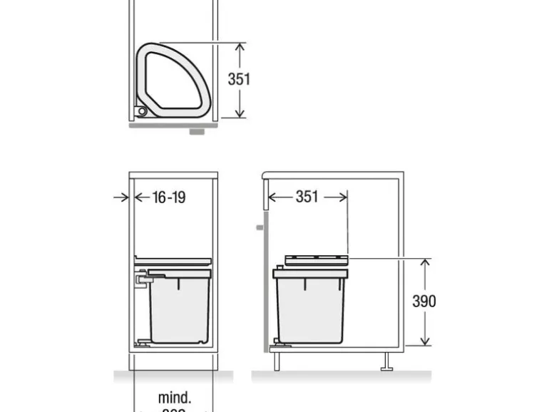 Müllex Abfallsystem D-LINE D40 M3