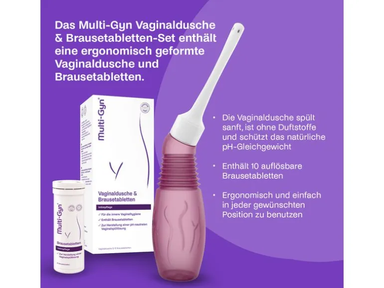 Multi Gyn Vaginaldusche + Brausetablette 1 Set