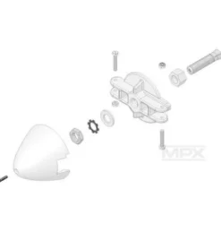 Multiplex Spinner für Klapp-Propeller 54 mm