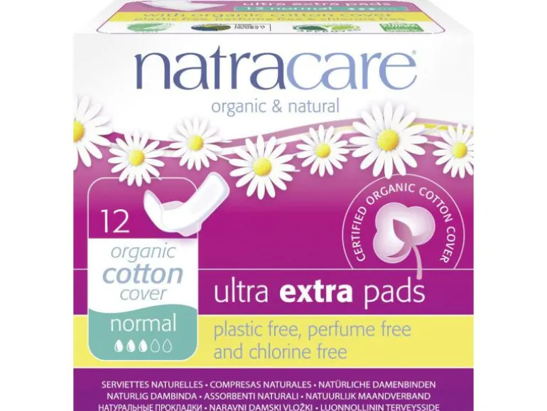 Natracare Binde mit Flügeln Ultra Extra Normal 12 Stück