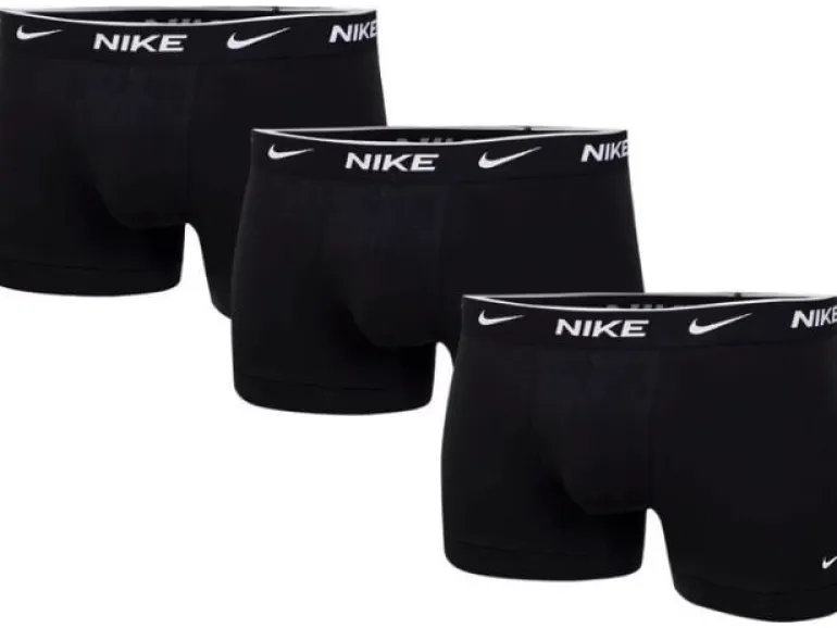 NIKE Boxershorts 3 Pack Trunk L, black