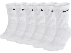 NIKE Nike Cushioned Training Crew Sock 6-Pack 42 - 46, Weiss