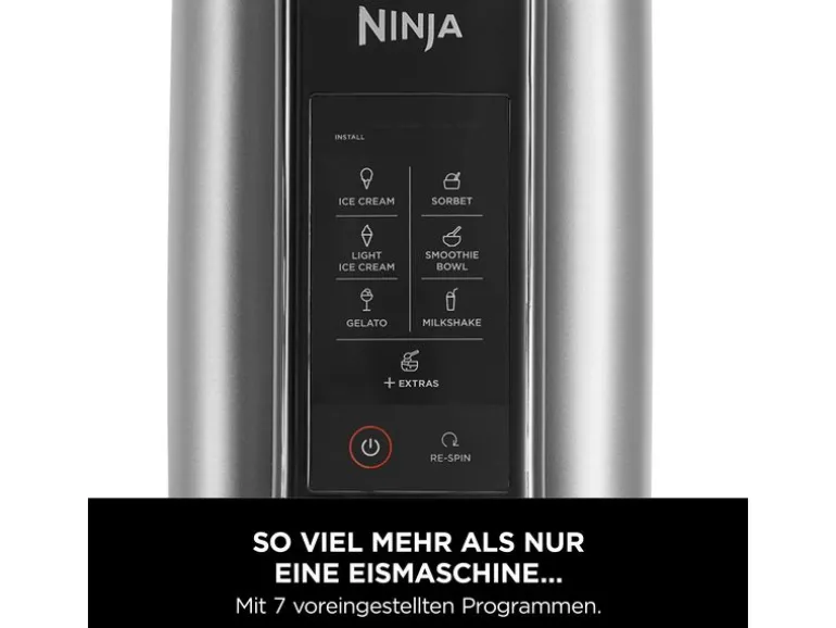 Ninja Creami Eismaschine NC302CH 0.473 l, Schwarz/Grau
