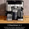 Ninja Siebträgermaschine Luxe Café Premier Schwarz/Silber