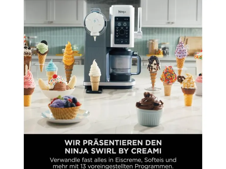 Ninja Softeis & Eismaschine Swirl by CREAMi 13-in-1 Space Gray