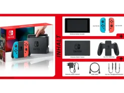Nintendo Switch Rot/Blau inklusive Mario Party Superstars