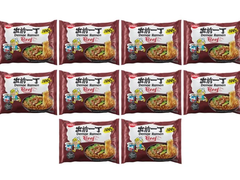 Nissin Food Demae Ramen Nudelsuppe Rind 10 x 100 g