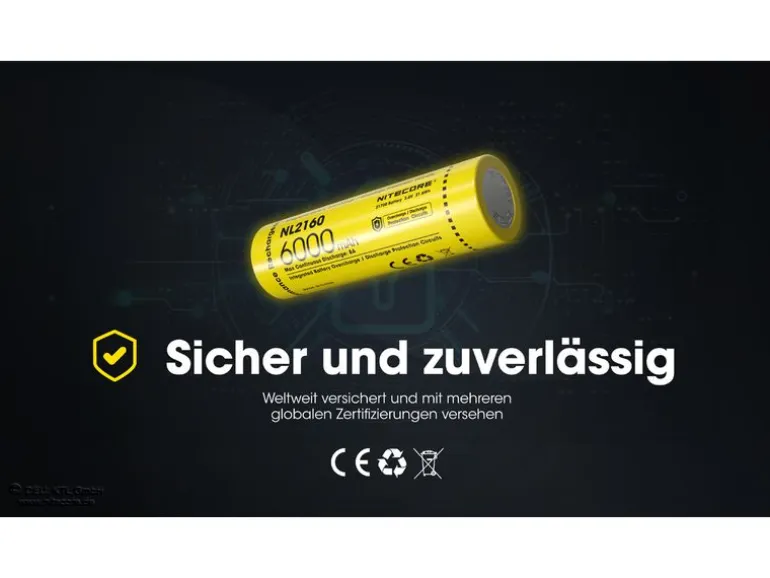 Nitecore Akku NL2160 6000 mAh