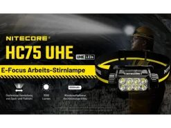 Nitecore Stirnlampe HC75UHE 3000 lm Schwarz/Gelb