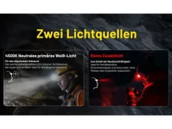 Nitecore Stirnlampe HC75UHE 3000 lm Schwarz/Gelb